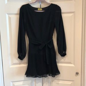 Black, long sleeve dress